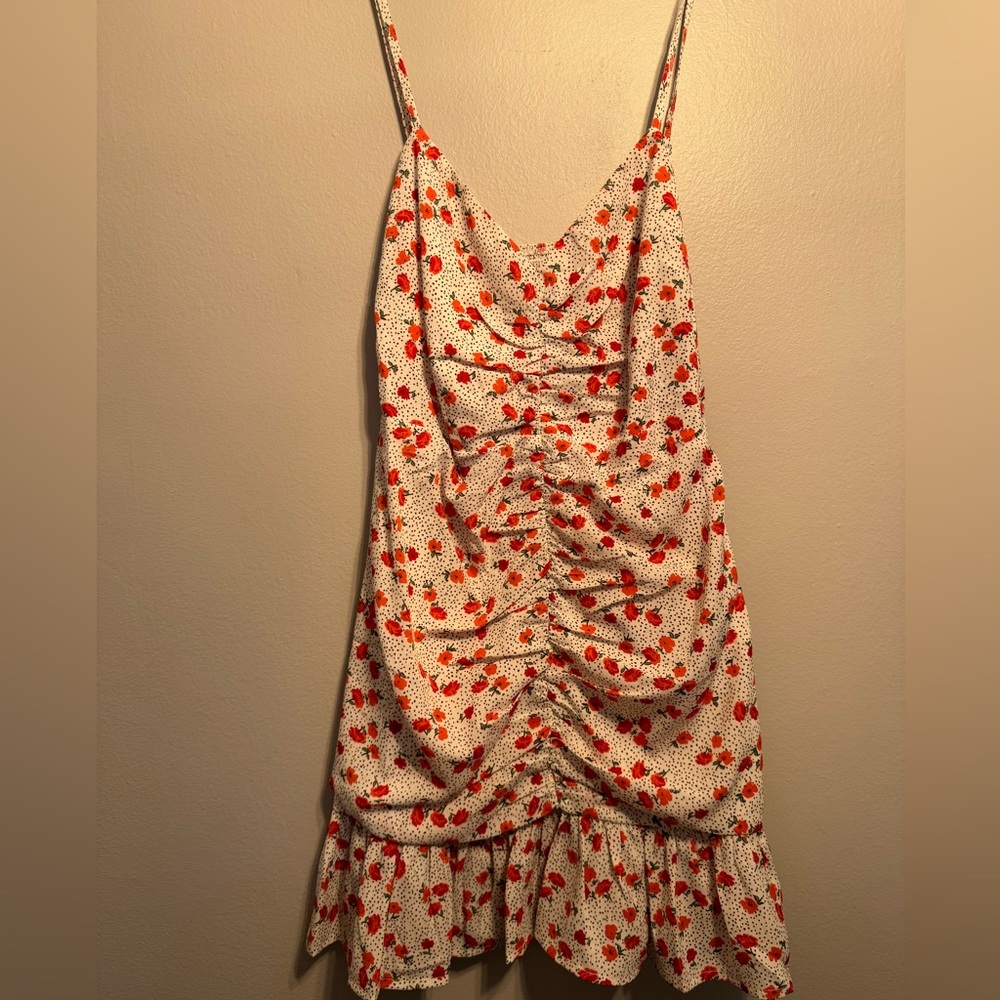 Urban Outfitters White and Red Dress